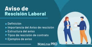 Aviso de Rescisión Laboral Elementos Clave y ejemplos