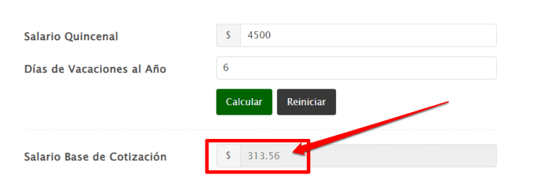 Calculadora De Salario Base De Cotización Nominapro